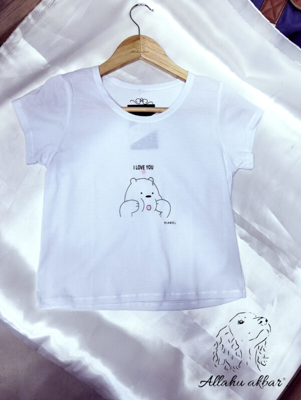 Polo Manga Corta Cuello Redondo I Love U