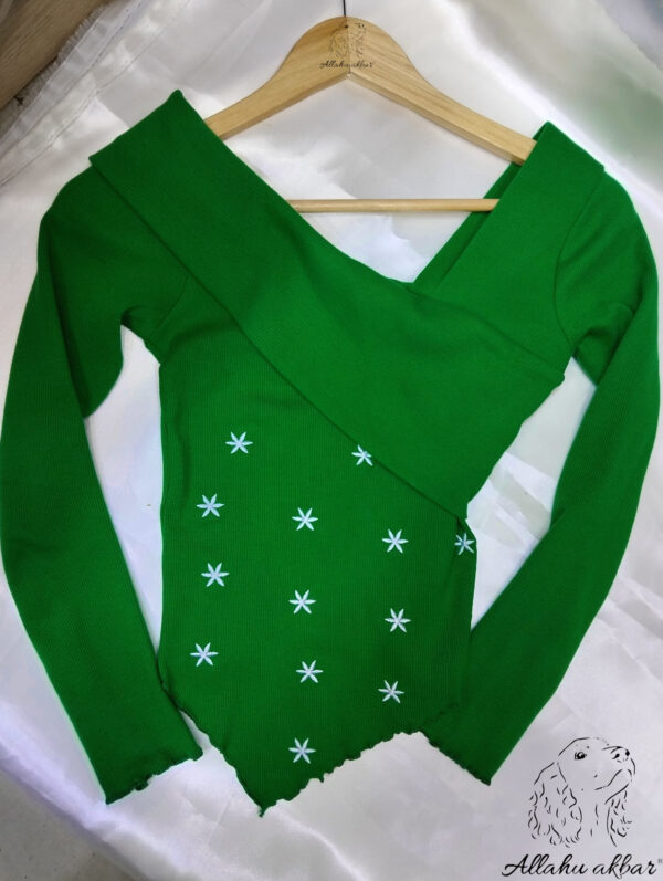 Polo Estella Manga Larga Cuello V